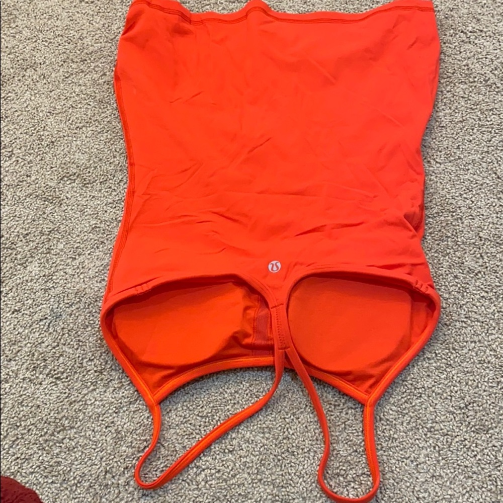 COPY - Like new orange tank w bra